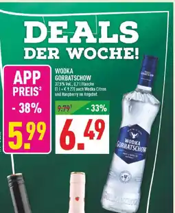 Marktkauf Wodka gorbatschow wodka gorbatschow Angebot