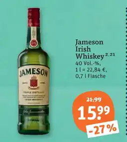 tegut Jameson irish whiskey Angebot