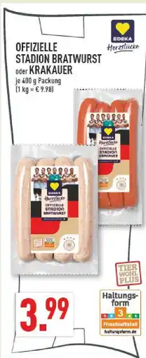 Marktkauf Edeka herzstücke offizielle stadion bratwurst Angebot