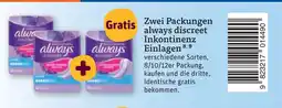 tegut Always discreet inkontinenz einlagen Angebot