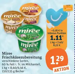 tegut Miree frischkäsezubereitung Angebot