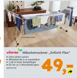 Globus Baumarkt Vileda wäschetrockner infiniti flex Angebot