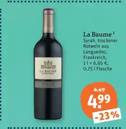 tegut La baume syrah, trockener rotwein Angebot