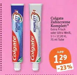 tegut Colgate zahncreme komplett Angebot