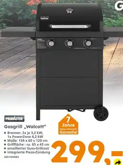 Globus Baumarkt Primaster gasgrill walcott Angebot