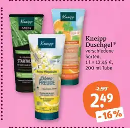 tegut Kneipp duschgel Angebot