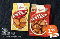tegut Pagen gifflar hefe-röllchen Angebot
