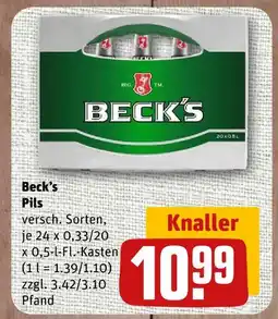 nahkauf Beck's pils Angebot