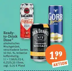 tegut Bacardi bacardi & cola Angebot