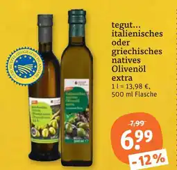 tegut Tegut... italienisches oder griechisches natives olivenöl extra Angebot