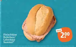 tegut Fleischkäse brötchen/leberkäse semmel Angebot