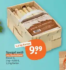 tegut Spargel weiß Angebot