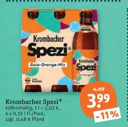 tegut Krombacher spezi Angebot