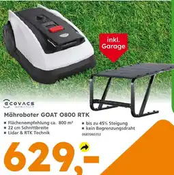 Globus Baumarkt Ecovacs robotics mähroboter goat g800 rtk Angebot