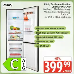 Marktkauf Chiq kühl-/gefrierkombination fbm990neicmk Angebot