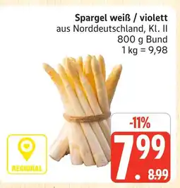 Marktkauf Spargel weiß / violett Angebot