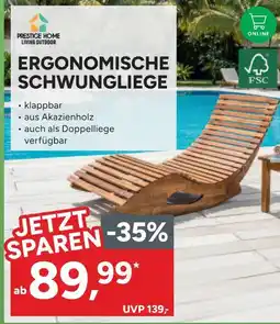 Marktkauf Prestige home ergonomische schwungliege Angebot