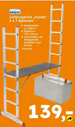 Globus Baumarkt Krause leiterngerüst corda Angebot