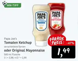 KONSUM Papa joe's tomaten ketchup Angebot