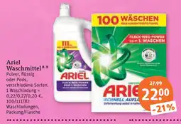 tegut Ariel waschmittel Angebot