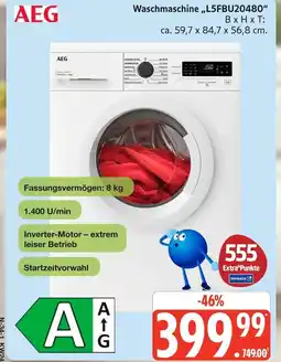 Marktkauf Aeg waschmaschine l5fbu20480 Angebot