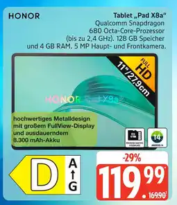 Marktkauf Honor tablet pad x8a Angebot