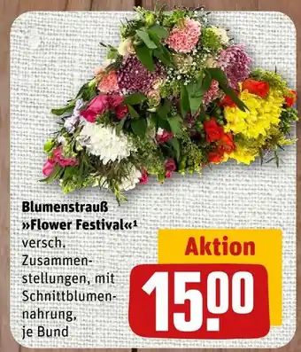 nahkauf Blumenstrauß flower festival Angebot