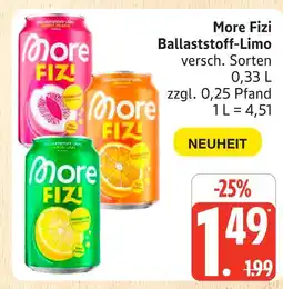 Marktkauf More fizi ballaststoff-limo pink grapefruit Angebot