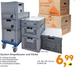 Globus Baumarkt Globus baumarkt system-stapelboxen und körbe Angebot