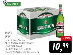 KONSUM Beck's bier Angebot