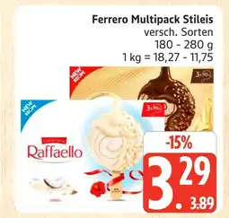 Marktkauf Ferrero multipack stieleis raffaello Angebot