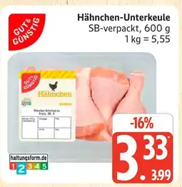 Marktkauf Gut & günstig hähnchen-unterkeule Angebot
