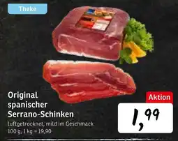 KONSUM Original spanischer serrano-schinken Angebot