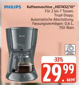 Marktkauf Philips kaffeemaschine hd7432/10 Angebot