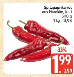Marktkauf Spitzpaprika rot Angebot