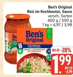 Marktkauf Ben's original reis im kochbeutel Angebot