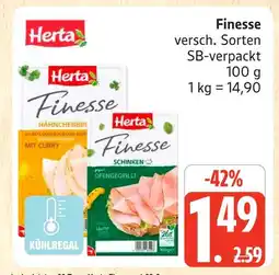Marktkauf Herta finesse hähnchenbrust mit curry Angebot