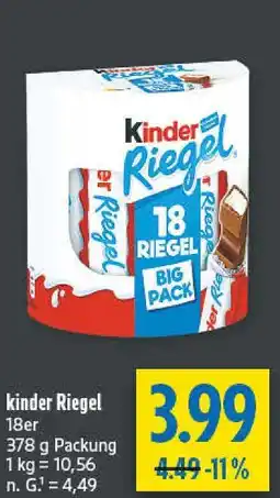 diska Kinder riegel big pack Angebot