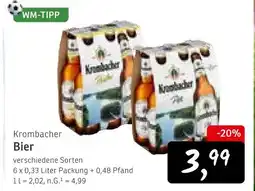 KONSUM Krombacher bier Angebot