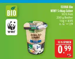 Marktkauf Edeka bio wwf schlag-sahne Angebot
