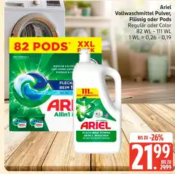 Marktkauf Ariel vollwaschmittel pulver, flüssig oder pods Angebot