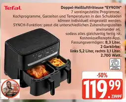 Marktkauf Tefal doppel-heißluftfritteuse ey901n Angebot