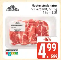 Marktkauf Gutfleisch nackensteak natur Angebot