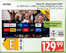 Marktkauf Dyon smart-tv movie smart 32xt Angebot