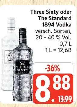 Marktkauf Three sixty vodka Angebot