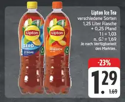 E-Center Lipton ice tea zero zitrone Angebot