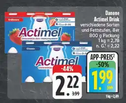 E-Center Danone actimel drink erdbeere Angebot