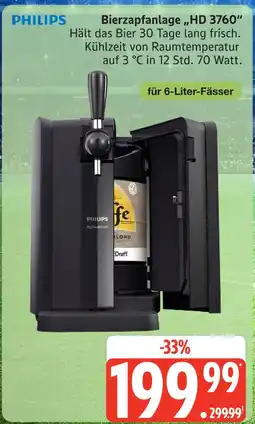 Marktkauf Philips bierzapfanlage hd 3760 Angebot