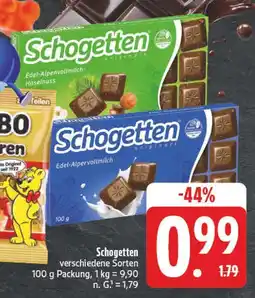 E-Center Schogetten edel-alpenvollmilch Angebot