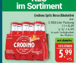Marktkauf Crodino spritz rosso alkoholfrei Angebot